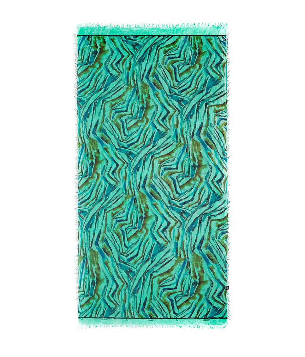 Foulard in Bambù De KOONING Verde Menta