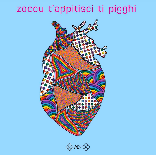 ILLUSTRAZIONE 20X20 Zoccu t'appitisci ti pigghi