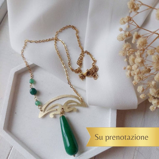 Collana Franca Florio verde PRENOTAZIONE