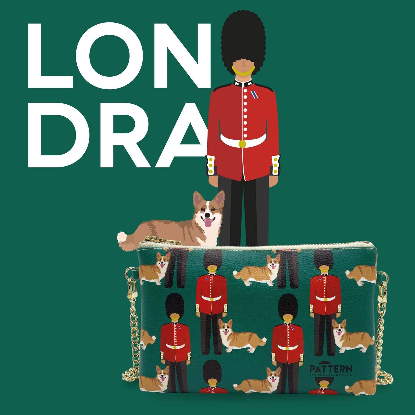 Bag con Tracolla Dorata LONDRA PROMO